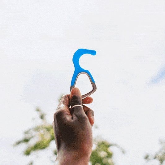 hoo(key) - The Only Patented Antimicrobial Silicone No-Touch Keychain Tool-0